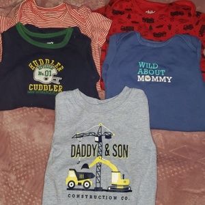 Carter's 6m long and short sleeved onesies